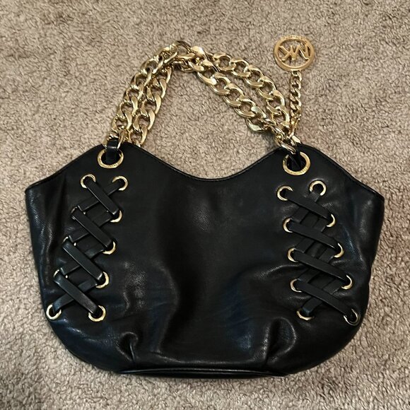 Michael Kors Black Leather Handbag - Picture 3 of 7